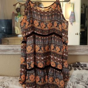 Cute sheer bell sleeve shirt